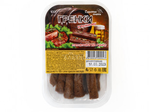 Колбаски ФОМА ЛУКИЧ (с беконом) (по 0,5кг): Сурские гренки Телятина на гриле (100 гр)