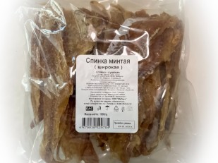 Джерки зубатки 500 гр.: Минтай спинка широкая (МиЛара)