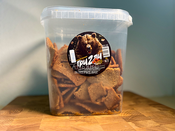 Ведро Ржаные гренки со вкусом Крылышки Барбекю (1 кг) во Владивостоке