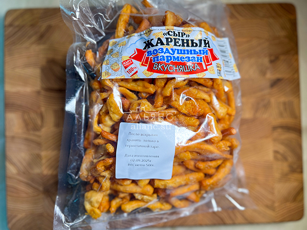 Жареный сыр "ВКУСНЯШКА" со вкусом пармезан (500 гр) во Владивостоке