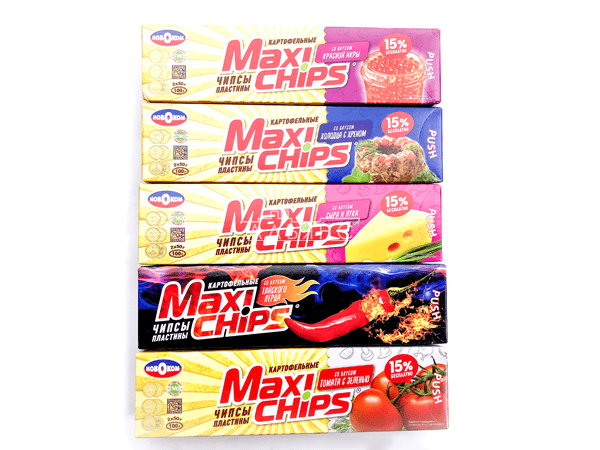 Чипсы "Maxi chips" ассорти 100 гр. во Владивостоке