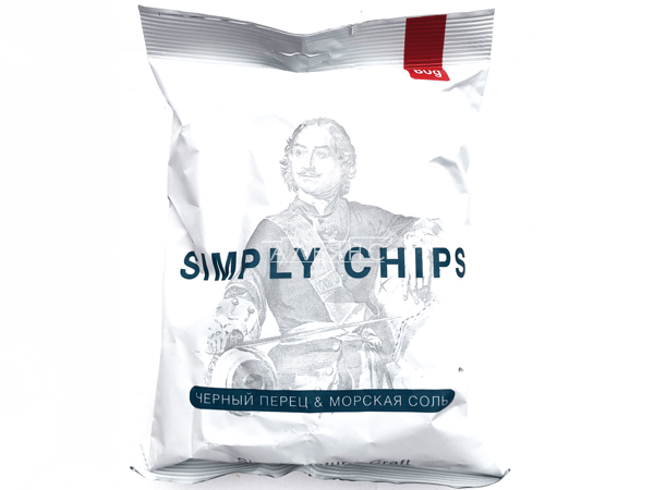 Картофельные чипсы "Simple chips" Морская соль и черный перец 80 гр. во Владивостоке